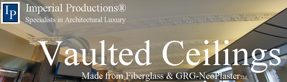 Vaulted ceilings made from GRG-NeoPlaster